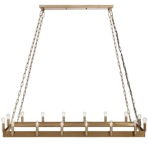 Artwood - Taklampa Crown Rektangulär Antik Mässing