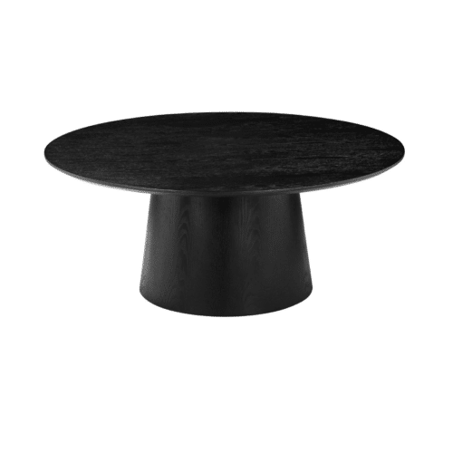 NFG Hövik Soffbord Ø100 Svartlackad Askfaner