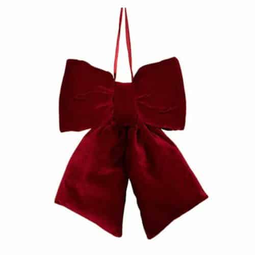 Rosett Sammet Röd 26x6x29cm