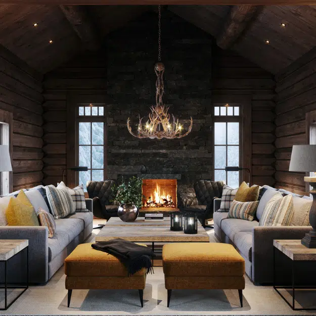 Artwood Taklampa Antler Chandelier natur L