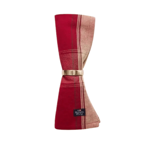 Lexington Rutig servett i linneblandning