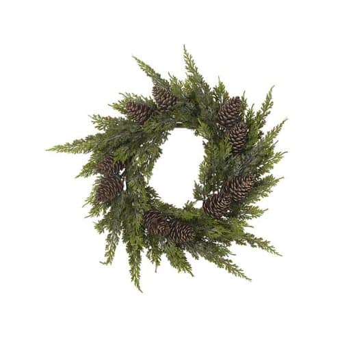 Cypresskrans med kottar 50cm