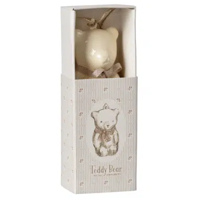 Maileg julpynt - Nalle att hänga upp, metall Vit/rosa - Bild 2