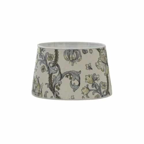 Golden Lily Oval Dove – Broderi inspirerat av William Morris