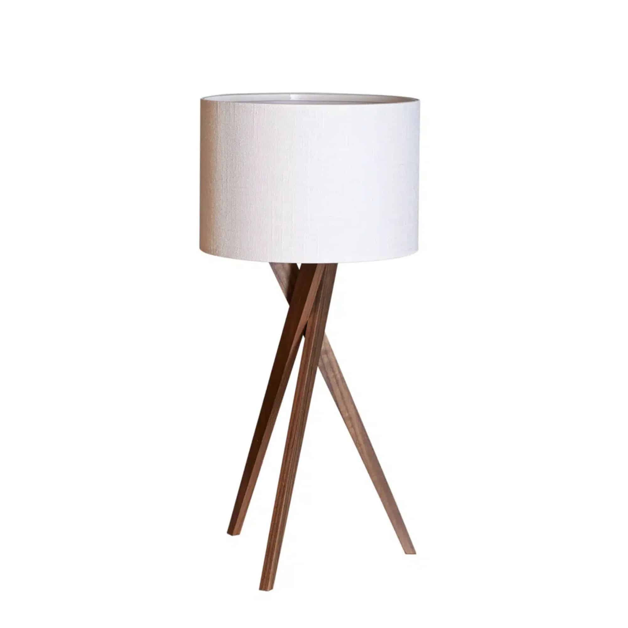 By Rydéns Vega bordslampa H55 cm valnöt/vit