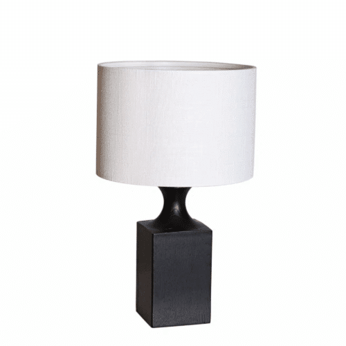 By Rydéns Woody bordslampa H41 cm svart/vit