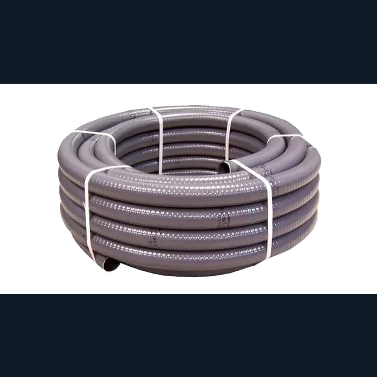 PVC slang armerad 50 mm 1 m grå