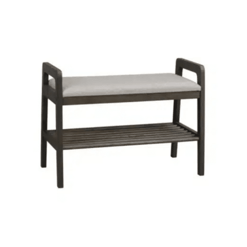 Rowico Inverness bänk 75 brun ek/beige tyg