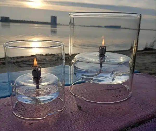 Peri Living Oljelampa med Vindskydd Klarglas Krom S Ø10 x 12cm - Bild 2