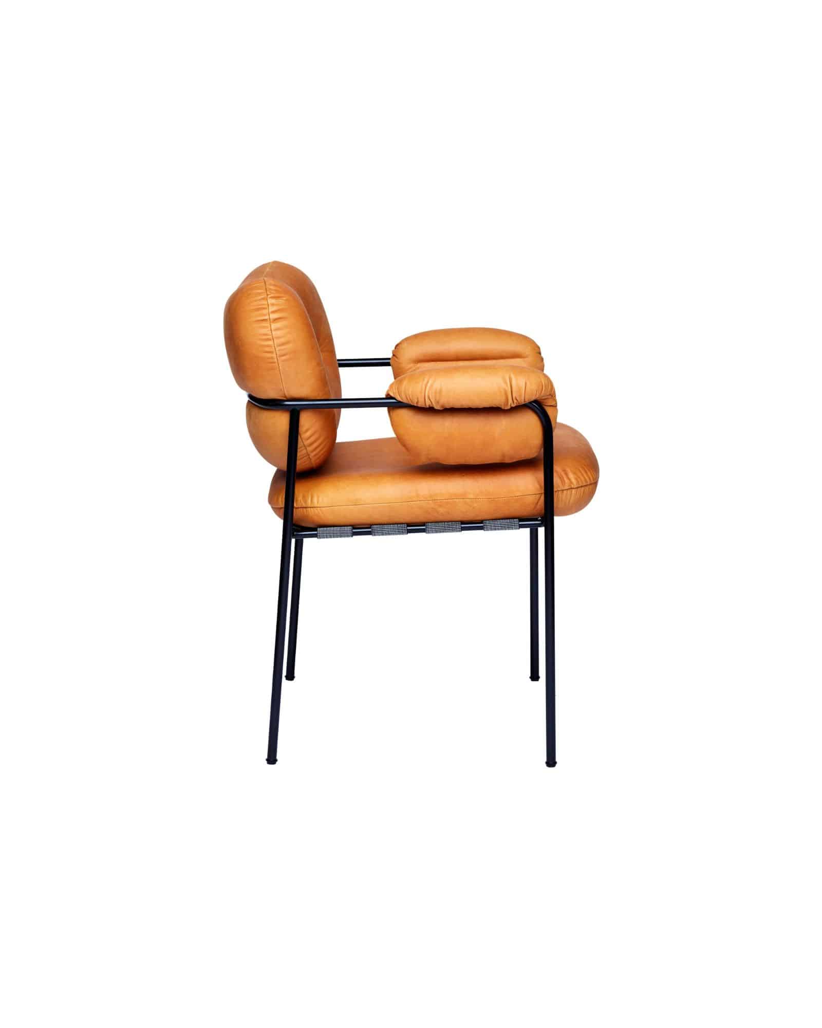 Fogia Bollo matstol Vintage Cognac - Bild 4