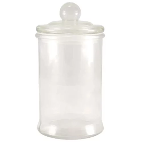 Slät Glasburk med Lock