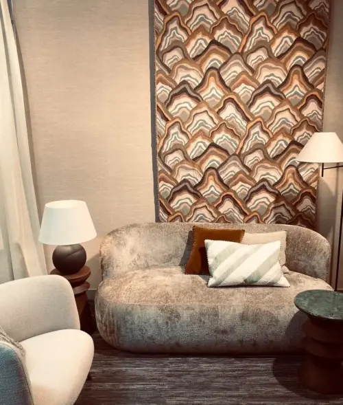 Utställnings Ex - Beatrix Soffa 200cm Beige sammet