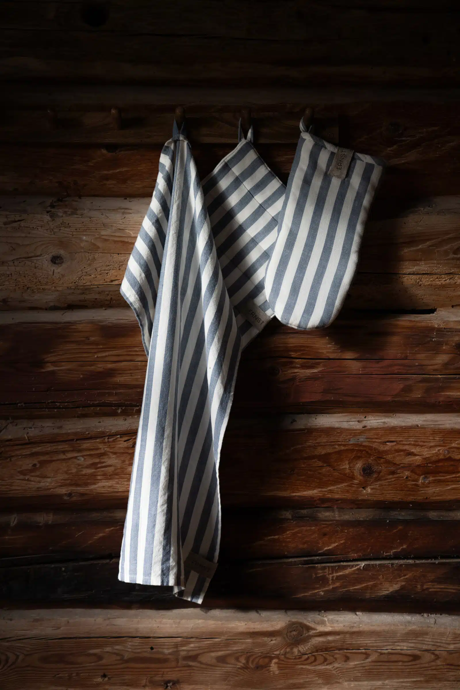 ERNST Grillvante bred rand blå/vit - Bild 2