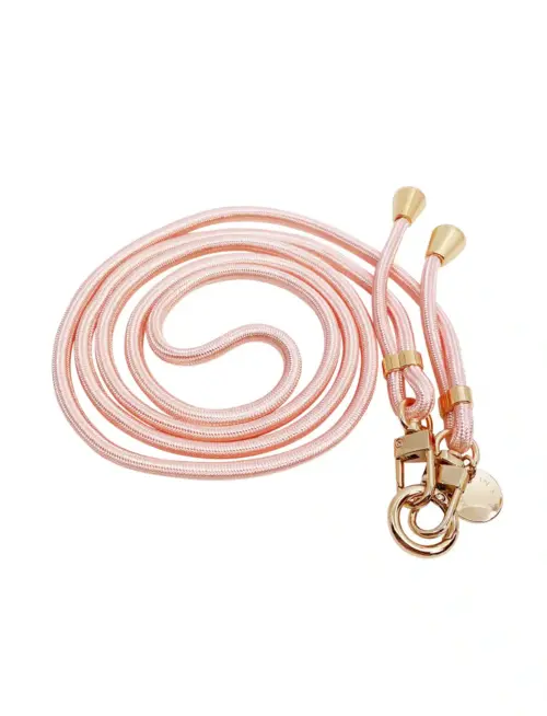 Mobilhalsband Strap Shiny Pink Gold