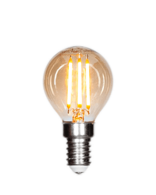 By Rydens Filament dekorationslampa LED dimbar klot E14 4W Ø45mm Amber