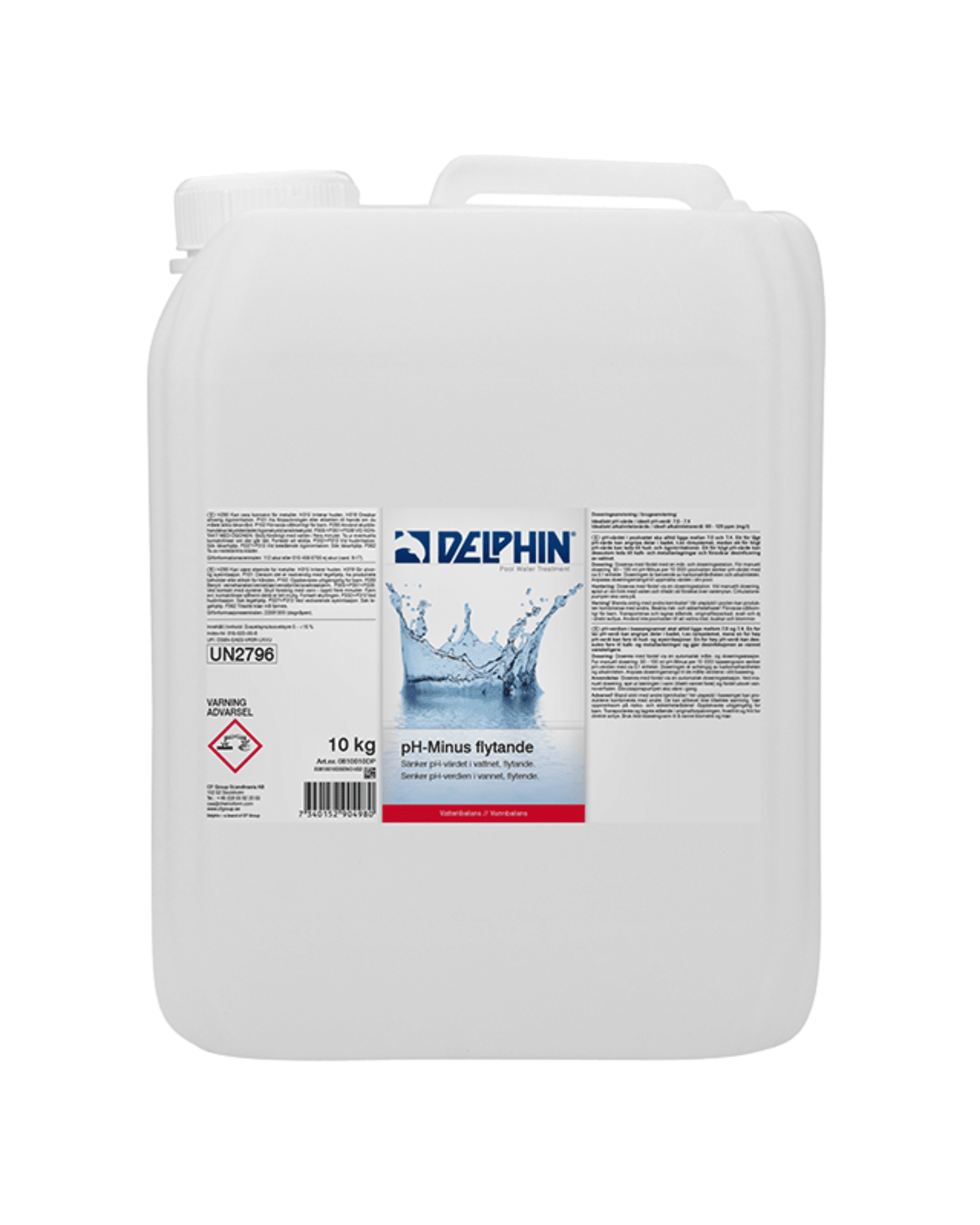 Delphin pH-minus flytande 10 kg