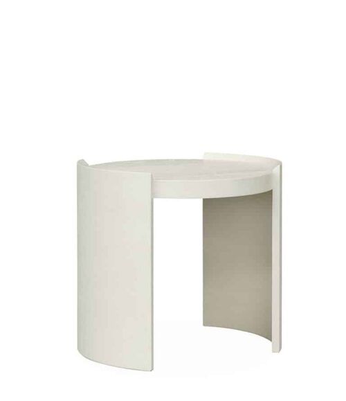 Artwood Oakland Sidobord Ø55 Ivory Mist