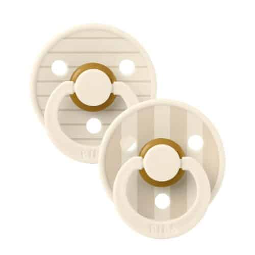Bibs Nappar 2-pack STUDIO Colour Pin - Ivory Vanilla Mix