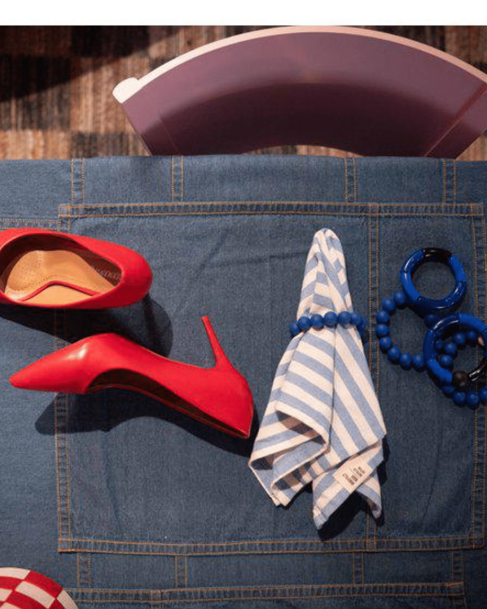 Servett Svea Ljusblå 45x45 - Bild 2