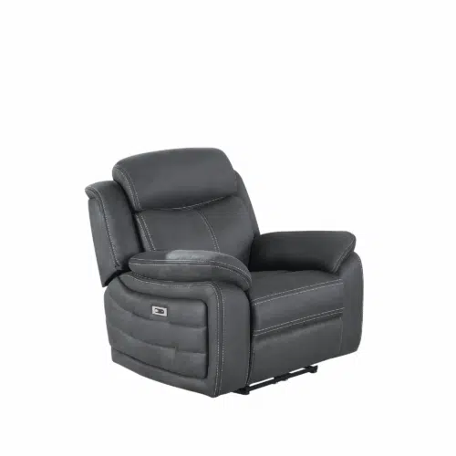 TEDDY Reclinerfåtölj tyg grå El