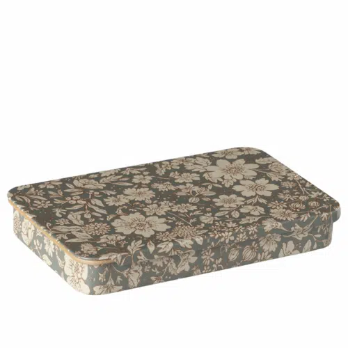 Maileg Metalllåda med skjutbart lock Blossom Blå