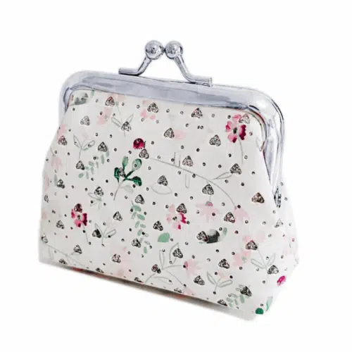 Busy Lizzie Portmonnä med fågel- & blommönster