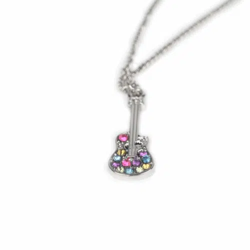 Busy Lizzie Halsband Gitarr med kristaller