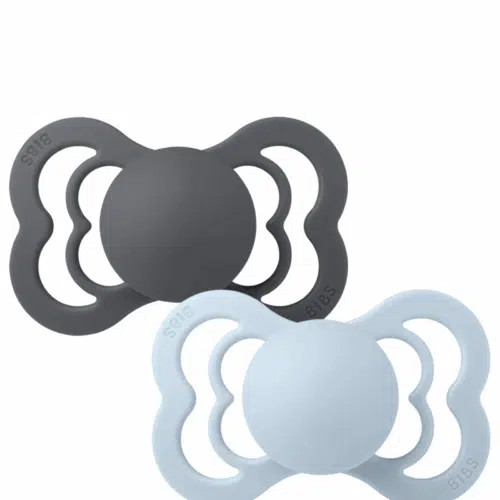 Bibs Nappar 2-pack Supreme Grå & Blå Mix