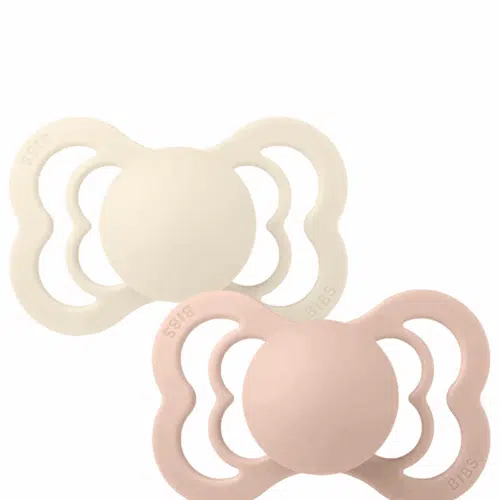 Bibs Nappar 2-pack Supreme Beige & rosa Mix