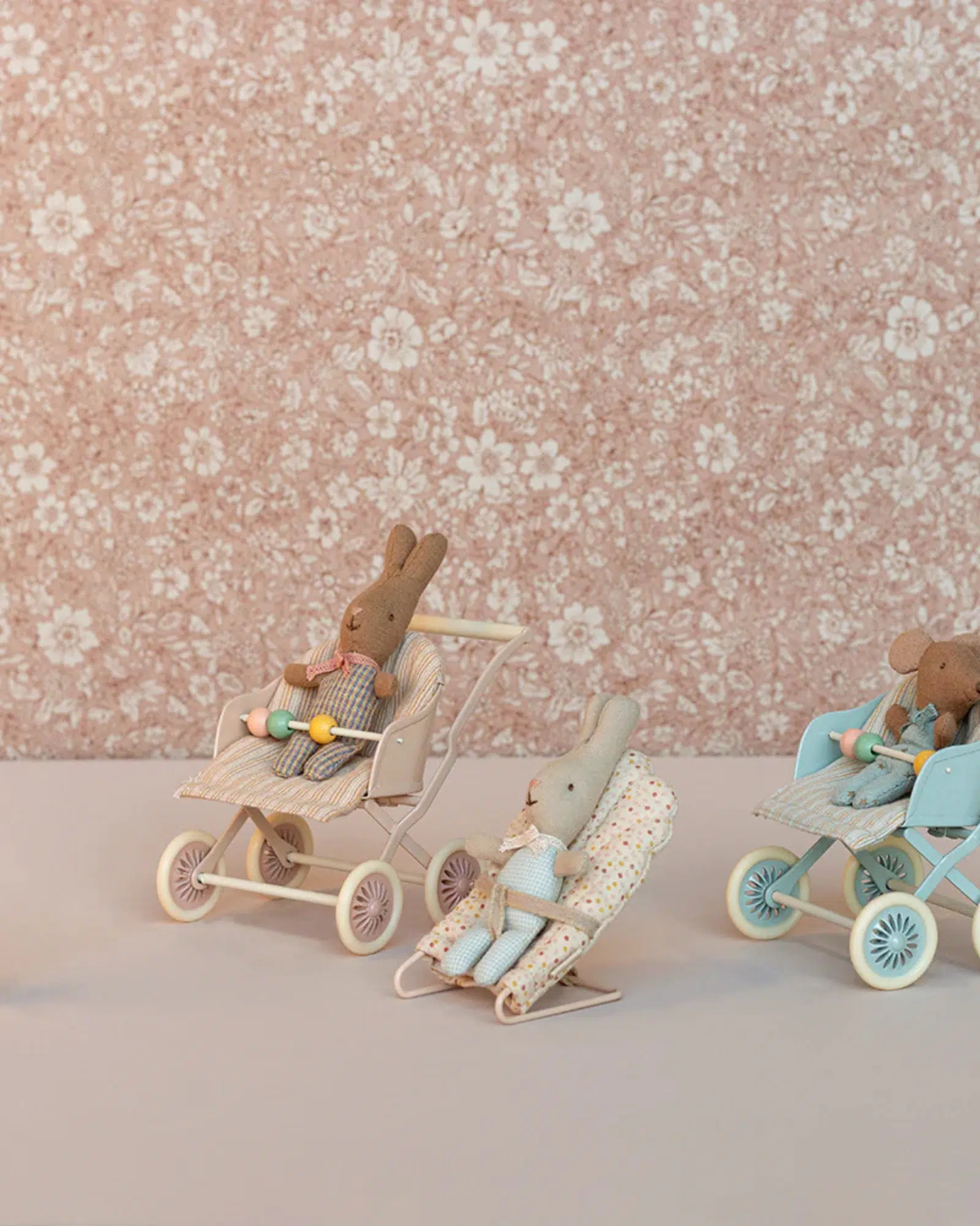 Maileg Barnvagn Babymus Rosa - Bild 2