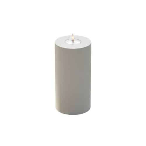 Utomhus LED Blockljus Ø 10x20 cm Sand