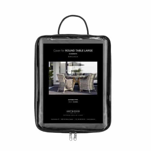 Artwood Överdrag för utemöbler RUNT MATBORD (L)