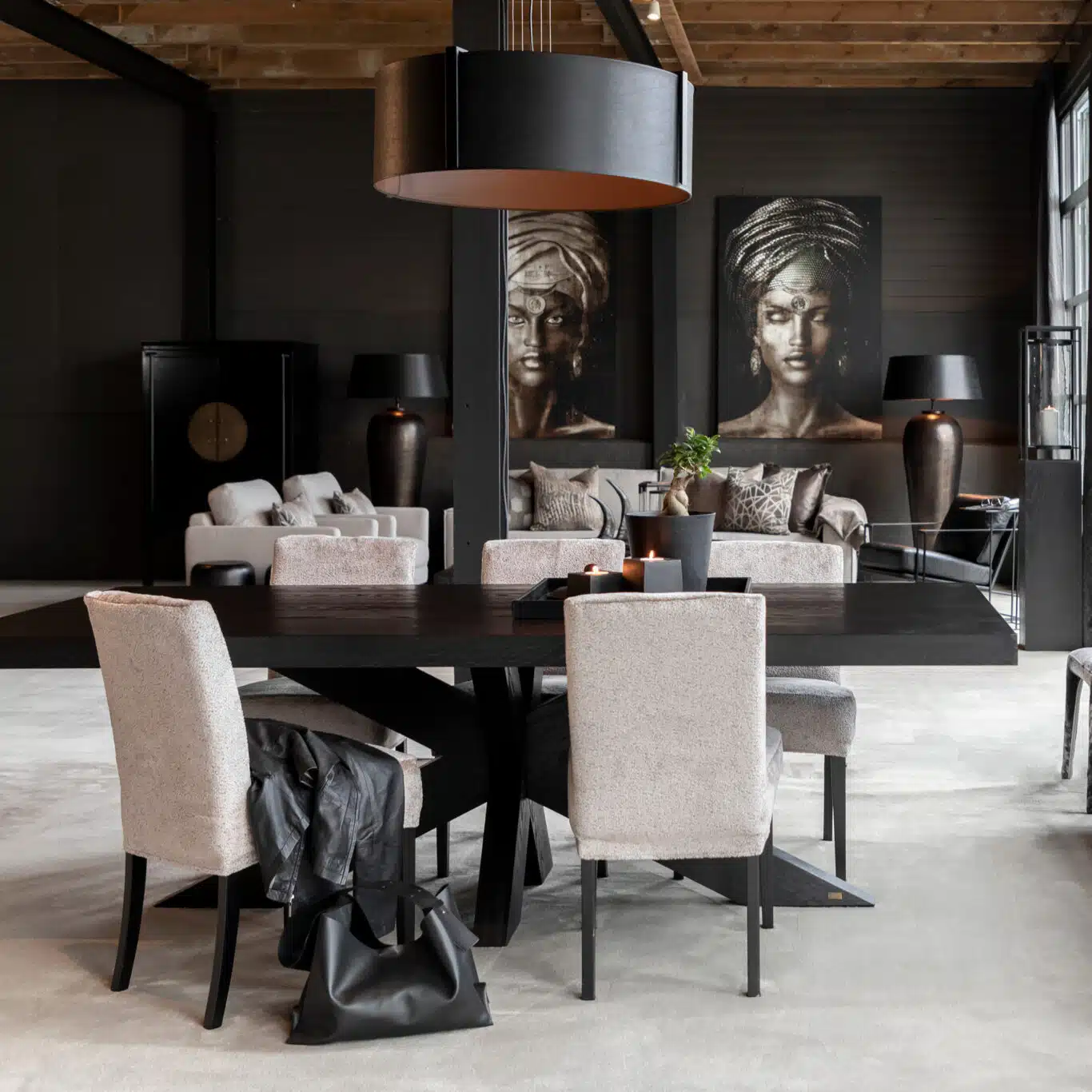 Artwood Boston Matstol svarta ben oklädd - Bild 14