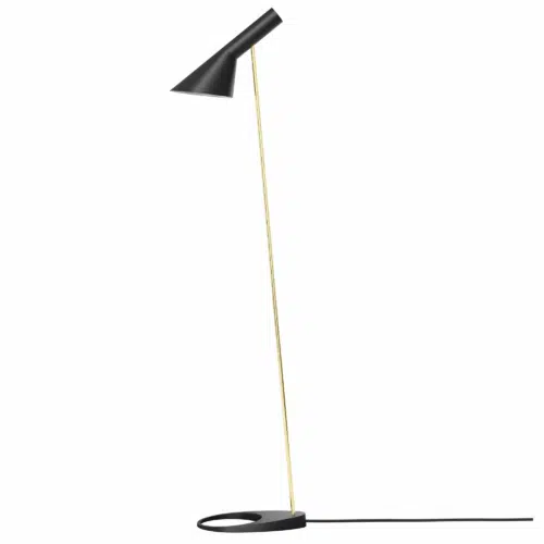Louis Poulsen AJ Golvlampa Svart / Mässing