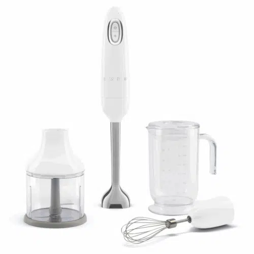 Smeg Stavmixer med tillbehör Vit Högblank 50's Style