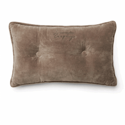 Lexington Kudde i ekologisk bomullssammet 50x30 cm - Lexington, Stone