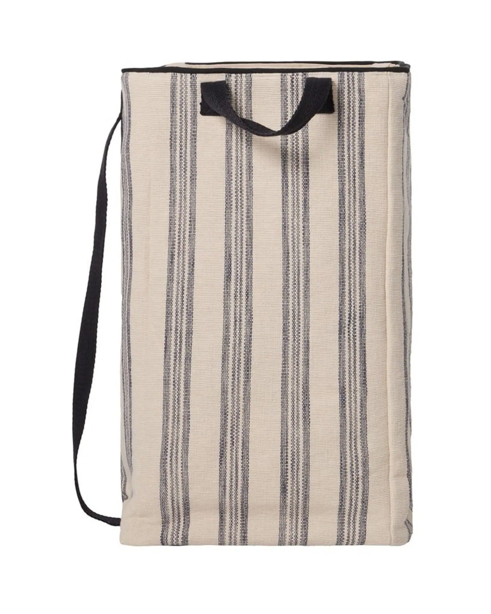 Lexington Tvättkorg i Randig Ekologisk Bomullskanvas