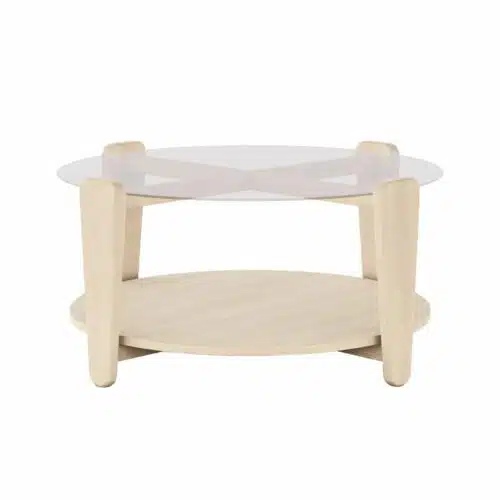 Rowico Arran Soffbord vitpigmenterad 93x93 cm