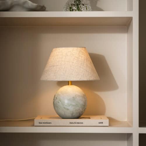 Globen Lightning Bordslampa Castello 24 Ljusgrön marmor