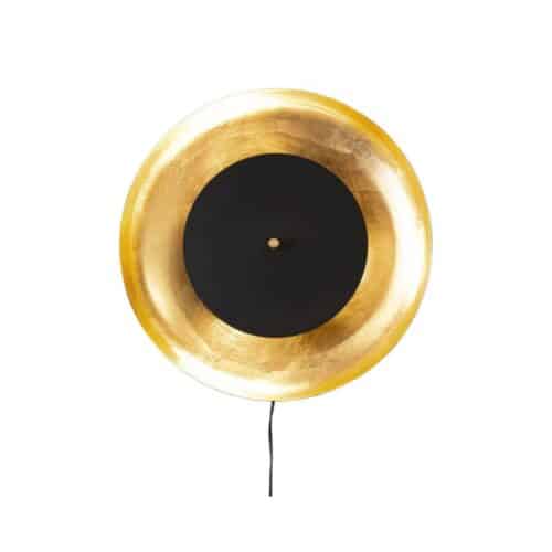 By Rydéns Shelby Vägglampa Ø50 cm svart/guld