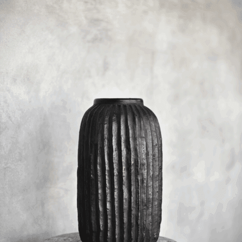 Noori Arwa ARWA vas, svart antik Ø 20 x H 40 cm