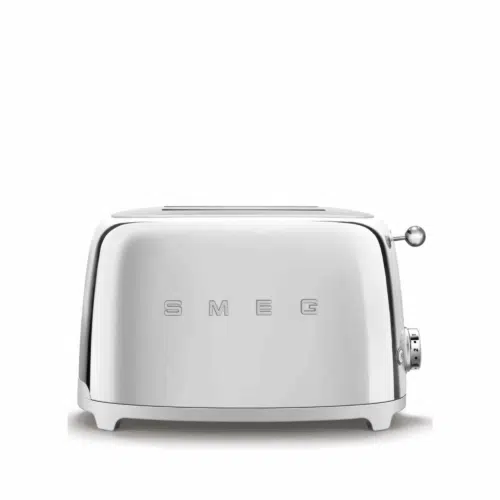 Smeg Brödrost 2-skivor | Högblankt stål 50’s Style