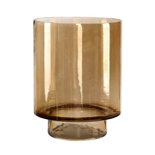 Artwood Reef ljuslykta i glas Medium Smoke brown