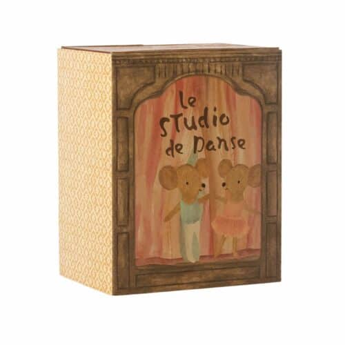 Maileg balettmöss i dansstudio lillasyster och lillabror