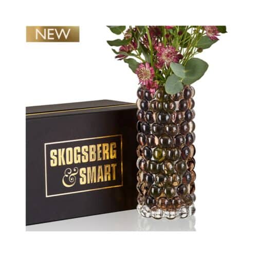 Skogsberg & Smart Hurricane Boule Vase Tobacco