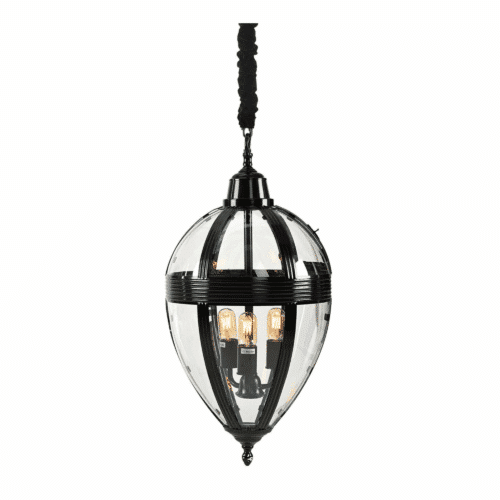 Artwood TIMELESS DROP taklampa – Svart metall och glas