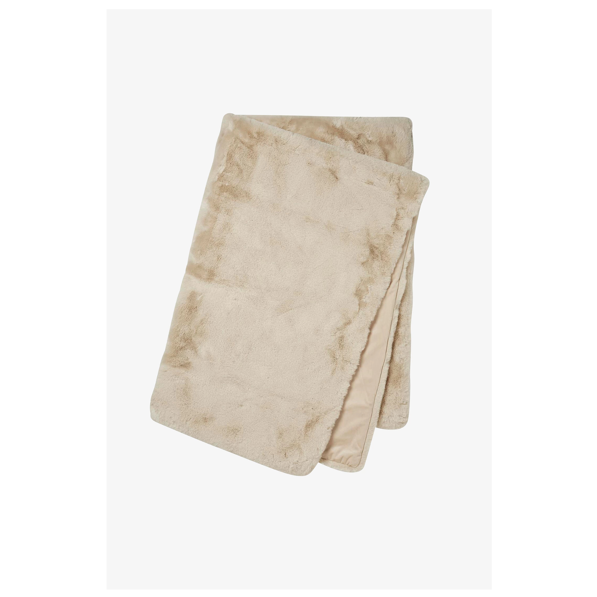 Fluffy Pläd – Fuskpäls, Beige - Bild 4