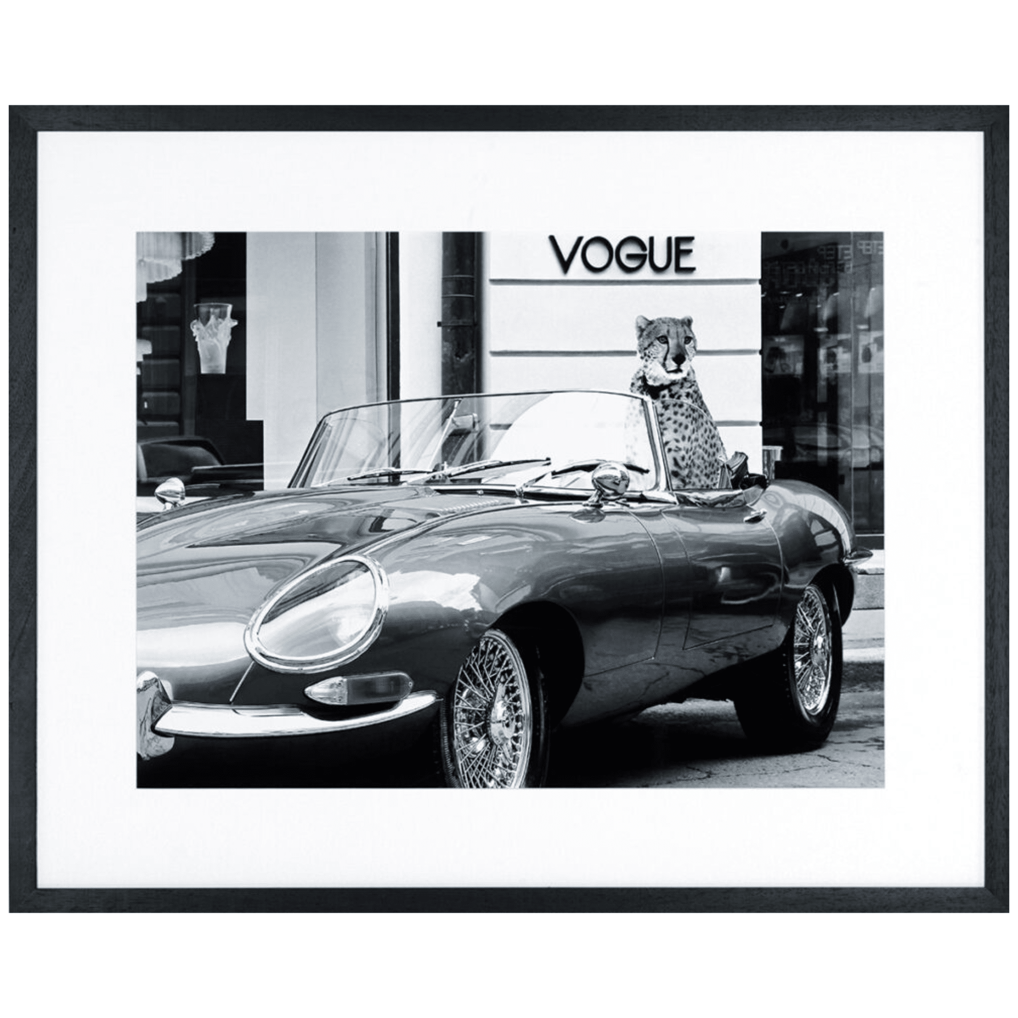 Tavla En Vogue med svart ram 85 x 105 cm