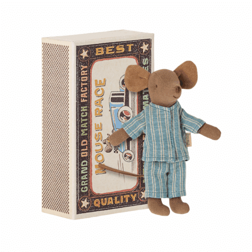 Maileg Storebror-mus i tändsticksask