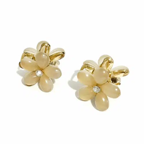 Hårklämmor Mini – Blommor – Cream